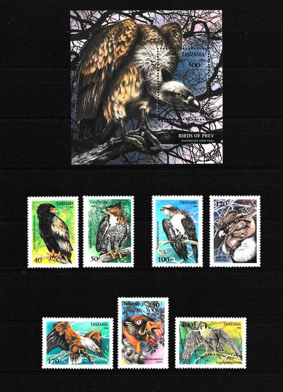 TANZANIA 1994 BEAUTIFUL BIRD STAMPS MNH