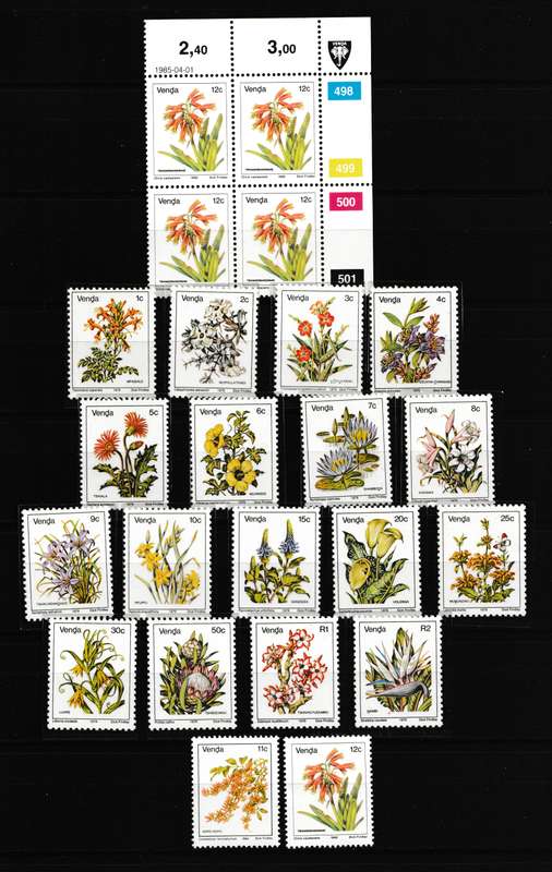 VENDA 1985 FLOWERS DEF. SET VF