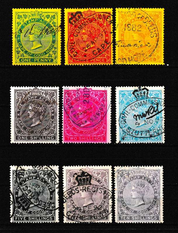 CAPE OF GOOD HOPE QUEEN VICTORIA REVENUES VERY FINE USED!