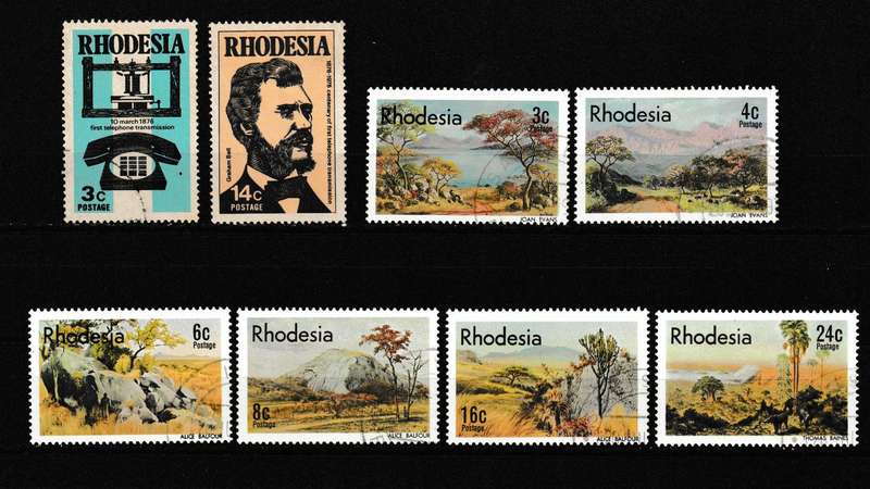 RHODESIA 2 X SETS USED AND MNH