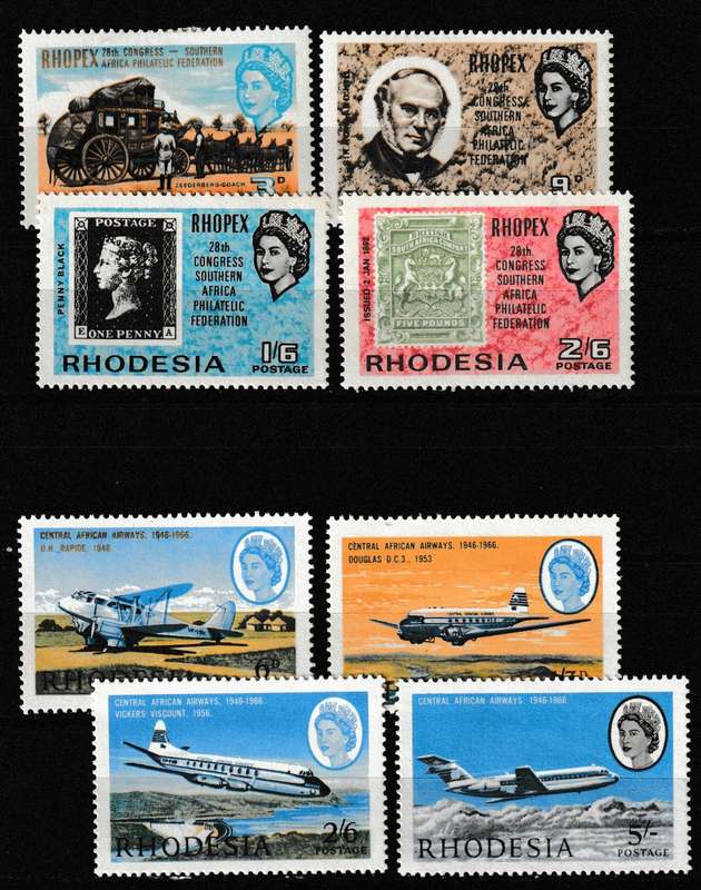 RHODESIA 2 X SETS MNH