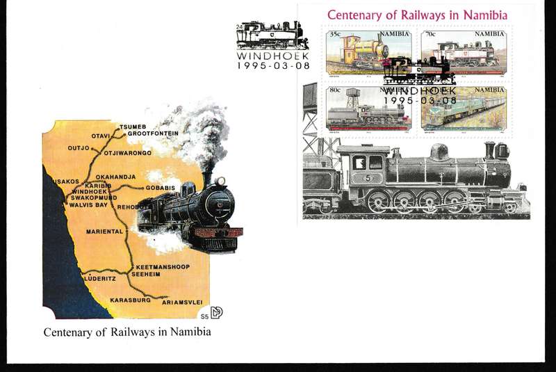 NAMIBIA 1995 RAILWAYS OF NAMIBIA