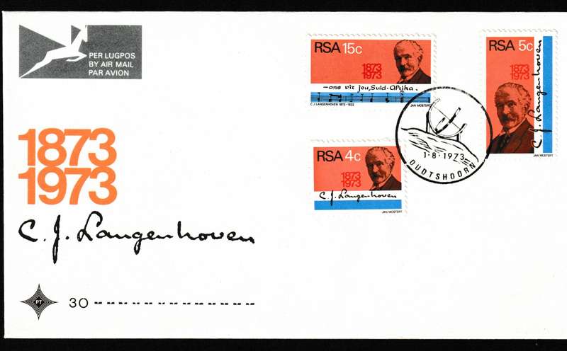RSA 1973 LANGENHOVEN FDC