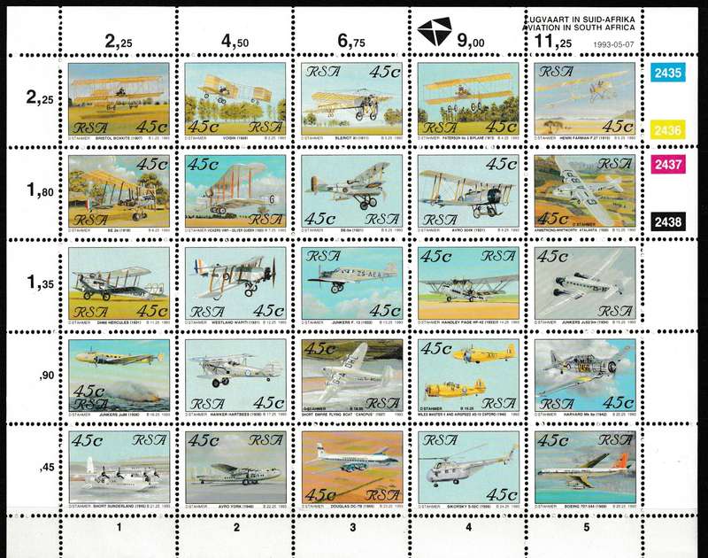 RSA 1993 AVIATION SHEET