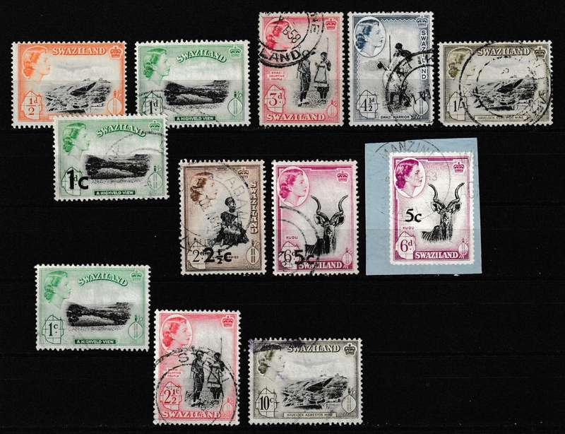 SWAZILAND 1956/61 DEFINITIVE