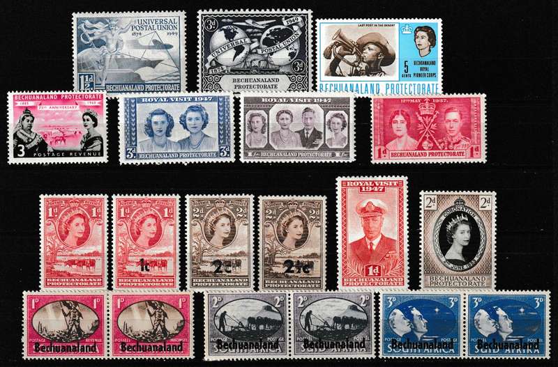 BECHUANALAND MNH AND MH STAMPS
