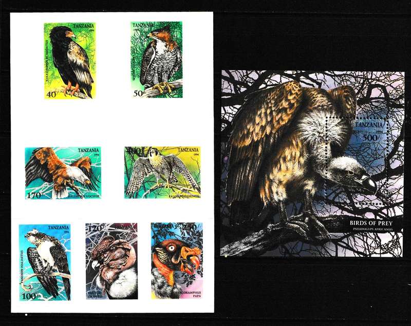 TANZANIA 1994 BEAUTIFUL BIRD STAMPS MNH
