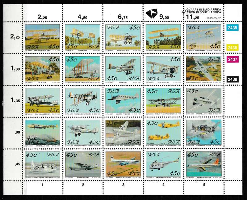 RSA 1993 AVIATION SHEET