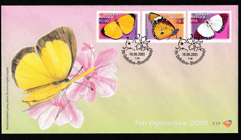 RSA 2001 BUTTERFLIES FDC