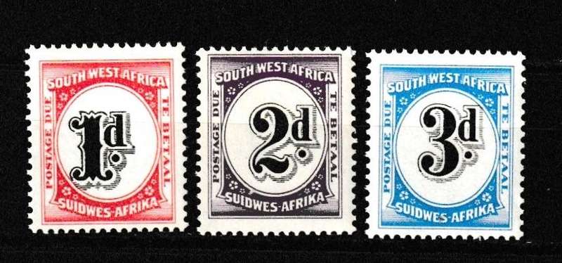 SWA 1959 POSTAGE DUE SET MNH