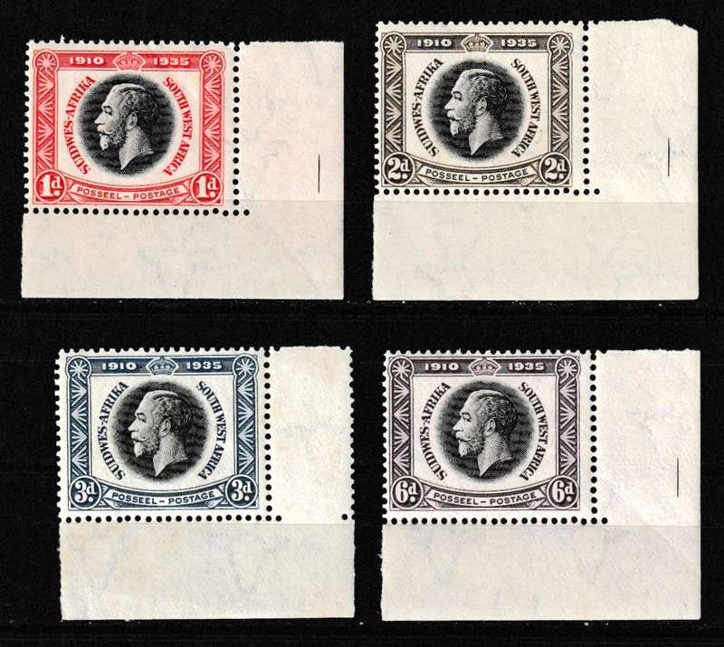 SWA 1935 KINF GEORGE MH CORNER STAMPS
