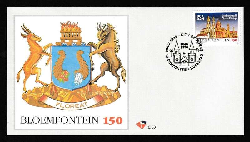 RSA 1996 BLOEMFONTEIN 150 FDC