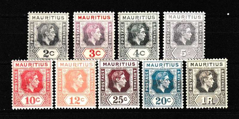 MAURITIUS 1938 PART SET MH