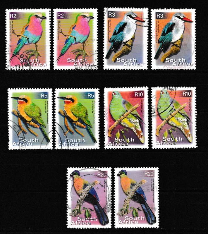 RSA 2000 7tH DEFINITIVE BIRDS STAMPS