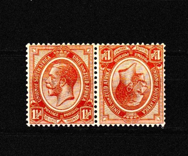 UNION 1913 KINGS HEADS TETE BECHE MNH