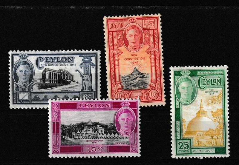 CEYLON 1947 NEW CONSTITUTION SET