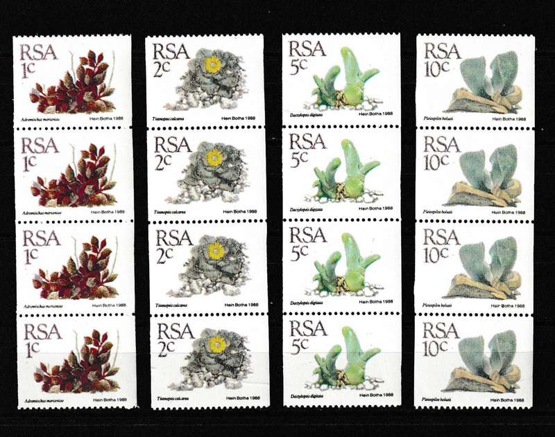 RSA SUCCULENTS   DEF. COIL STAMPS