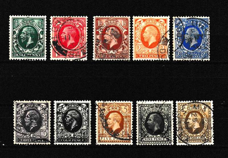 GREAT BRITAIN 1934 KING GEORGE VPART SET