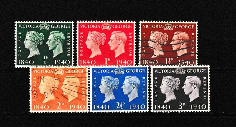 GREAT BRITAIN 1940 QUEEN AND KING GEORGE STAMPS