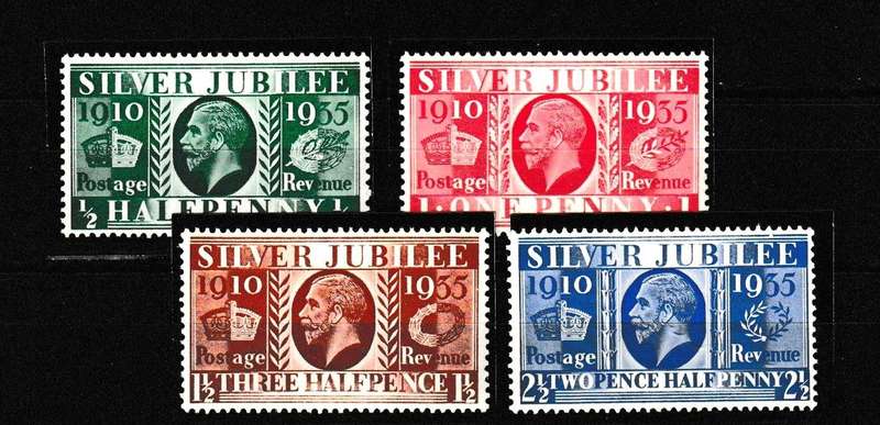 GREAT BRITAIN 1935 SILVER JUBILEE SET
