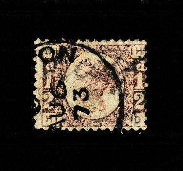 GREAT BRITAIN 1873 VICTORIA HALF PENNY