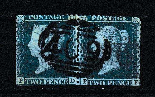 GREAT BRITAIN 2 PENCE PAIR