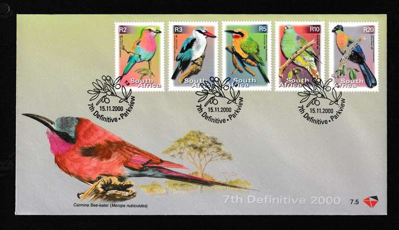 RSA 2000 7tH DEFINITIVE BIRDS FDC (NO.5 OF 11)