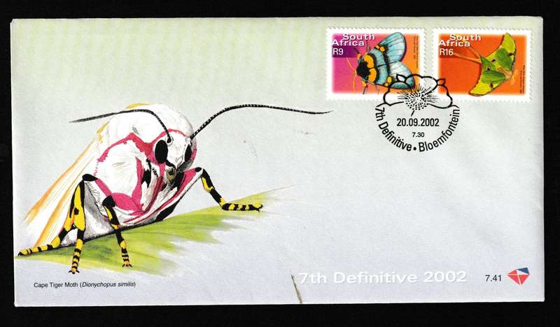 RSA 2000 7tH DEFINITIVE MOTHS FDC (NO.11 OF 11)