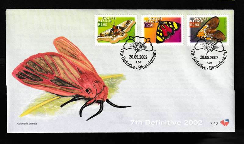 RSA 2000 7tH DEFINITIVE MOTHS FDC (NO.10 OF 11)