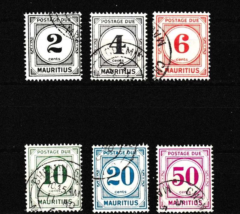MAURITIUS POSTAGE DUE USED VALUE!