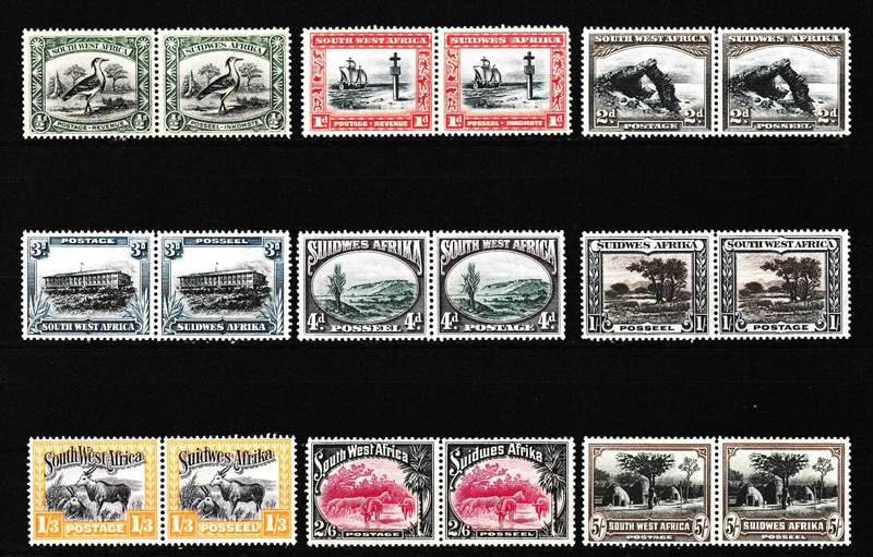 SWA 1931 PICTORIALS PART SET MNH
