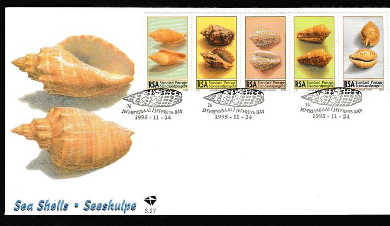 RSA 1995 SEA SHELLS FDC