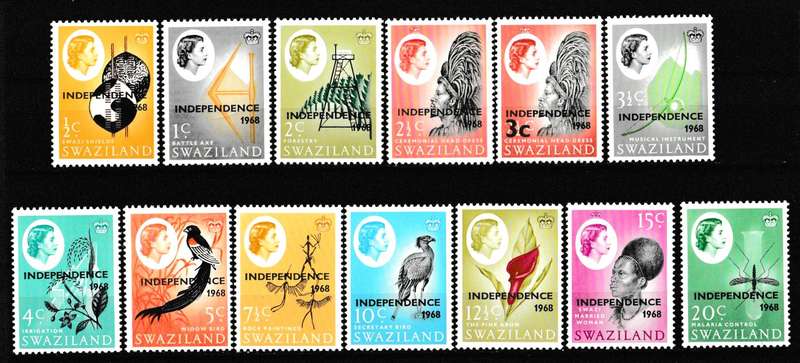 SWAZILAND 1968 INDEPENDENCE PART SET