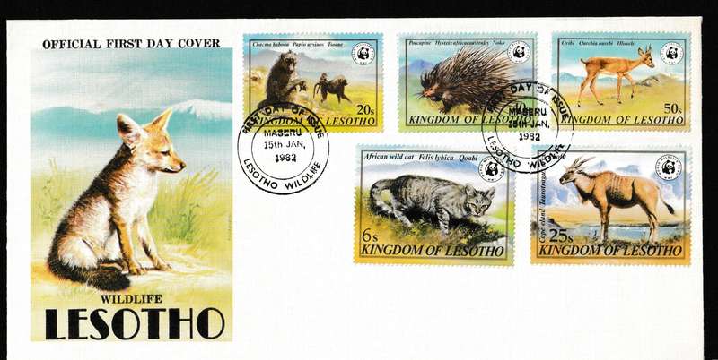 LESOTHO 1982 WILDLIFE COVER