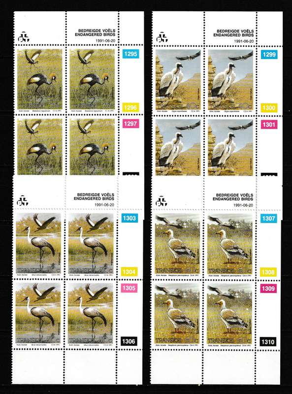 TRANSKEI 1991 ENDANGERED BIRDS