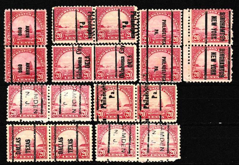 USA PRECANCELS 20c