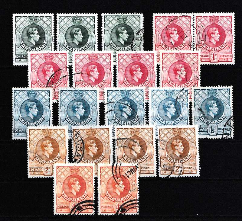 SWAZILAND 1938 FINE USED