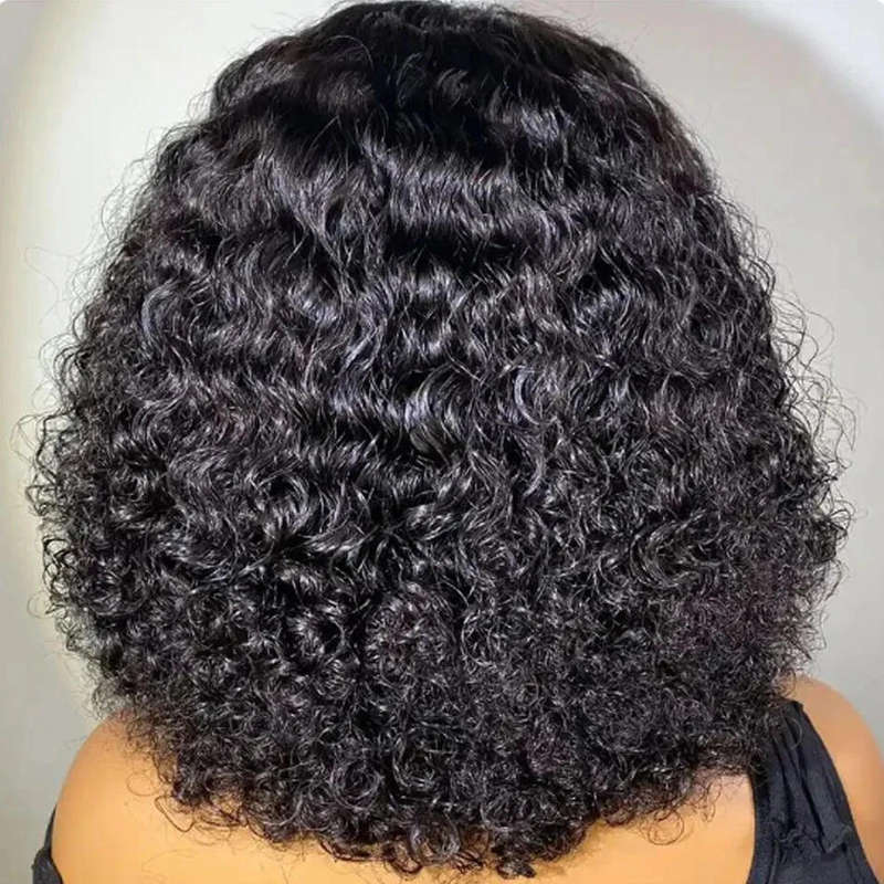 Glueless Kinky Curly Bob Wig Lace Front
