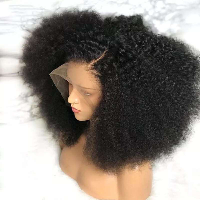 Kinky Curly Wig 13×4 Lace Front Wig Glueless Human Hair Wig