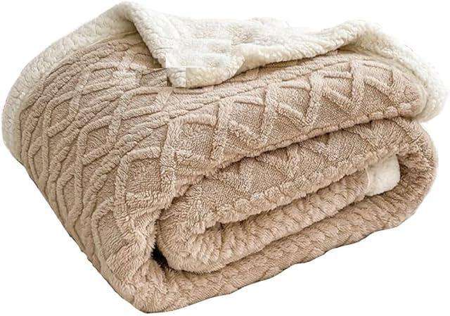 Sherpa Fleece Throw Blanket