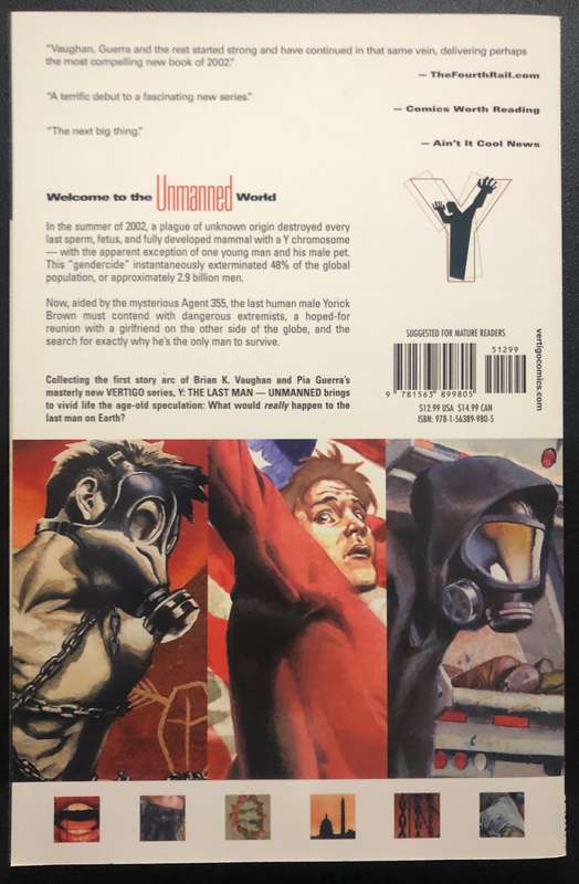 Y: The Last Man: Book 1 Paperback - Vertigo