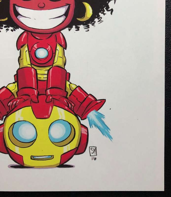 Invincible Iron Man#1(2016) Skottie Young Marvel Babies Variant