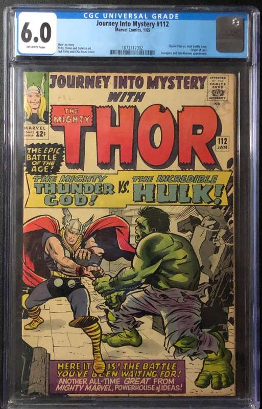 Journey Into Mystery#112(1965) CGC 6.0