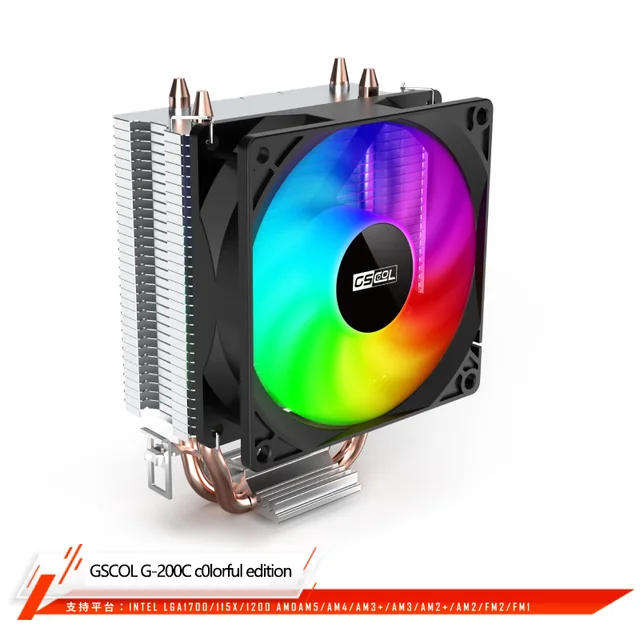 GScool- G-200c RGB Cpu Cooler 90mm Fan & Heatsink -Amd AM5- FM1/ LGA 115x 1200 1700