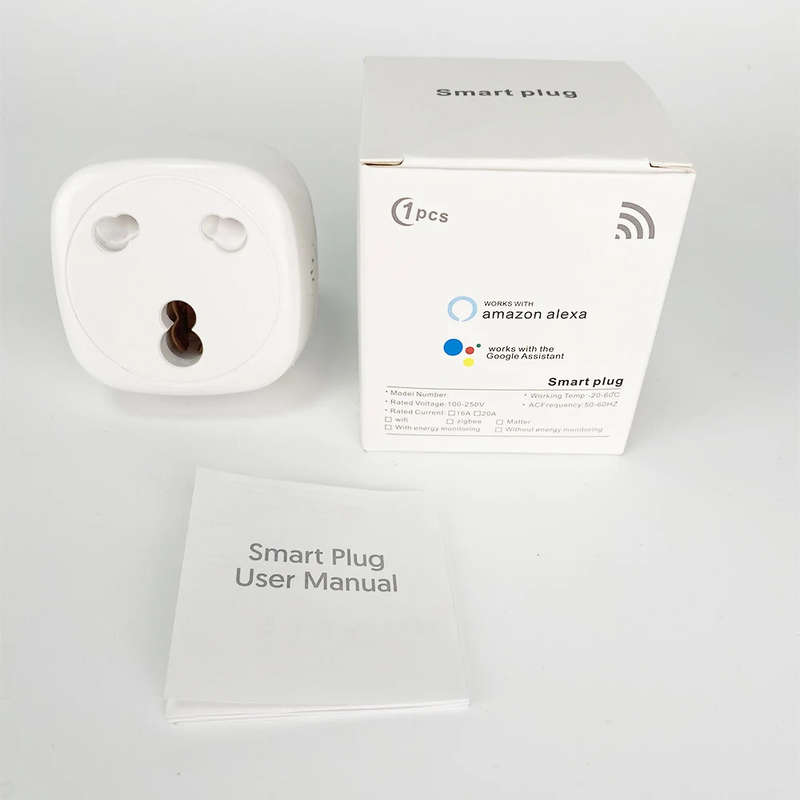 Zigbee Smart Plug 16A TUYA South African Power AC Plug Socket