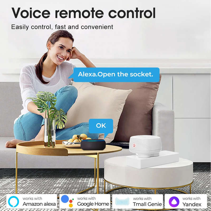 Zigbee Smart Plug 16A TUYA South African Power AC Plug Socket