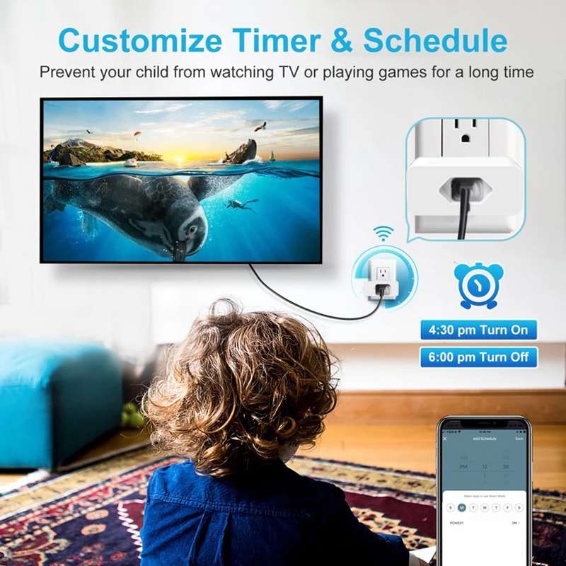 Zigbee Smart Plug 16A TUYA South African Power AC Plug Socket