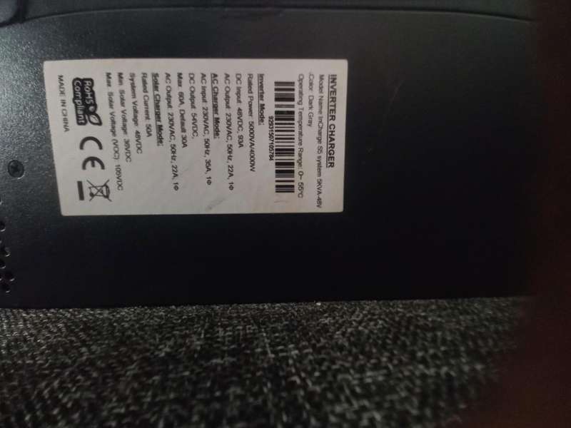 5kva-48v inverter solar ready and auto switch