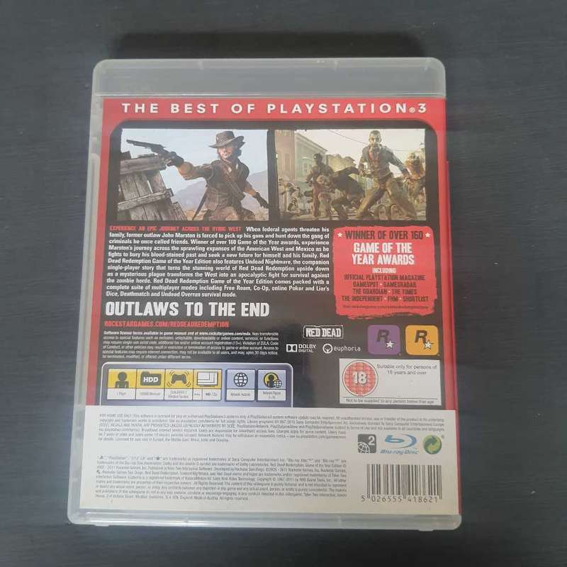 Red dead redemption ps3 game