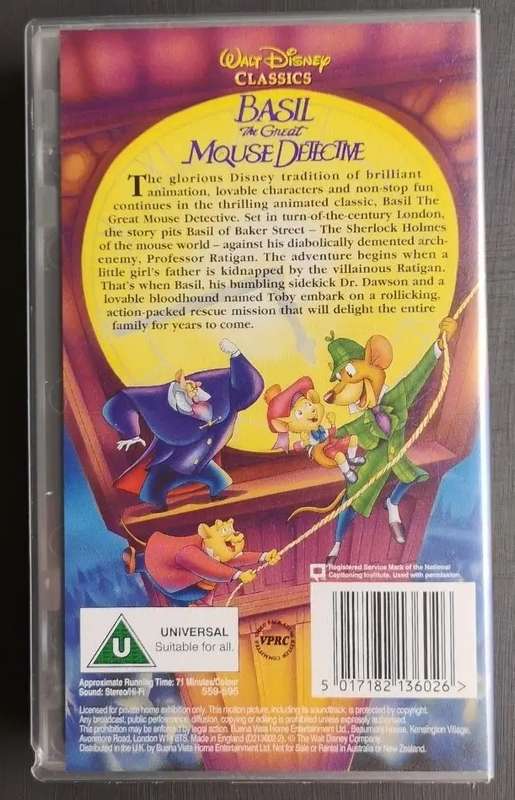 Basil  The great mouse detective (VHS)